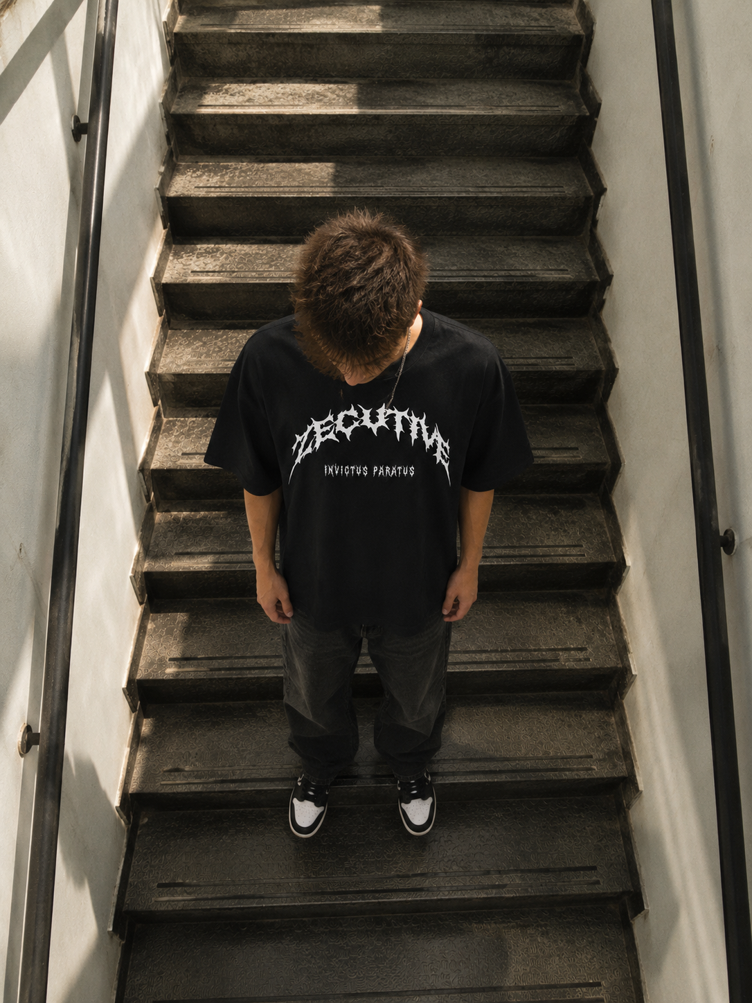 Invictus Oversized Tee - Black