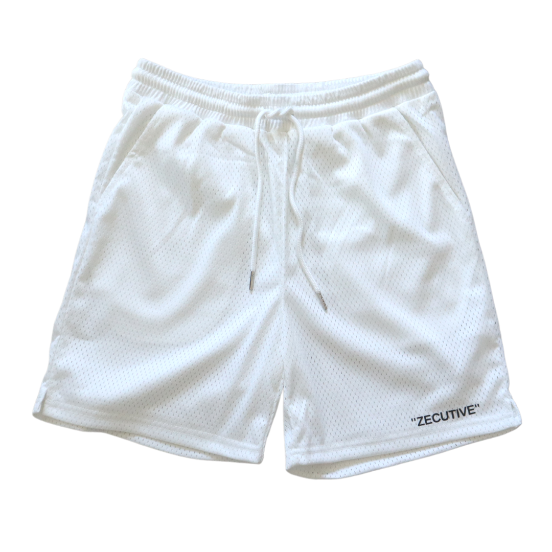 Essential Mesh Shorts - White