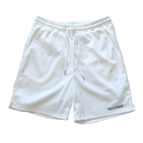 Essential Mesh Shorts - White – ZECUTIVE